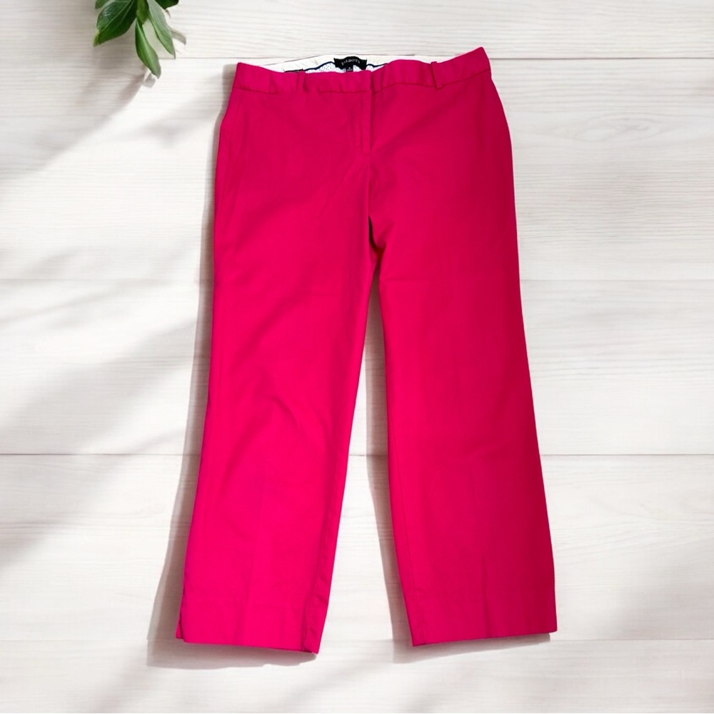 Talbots Women’s Casual Super Soft Red Cotton Ankle Pants Size 8